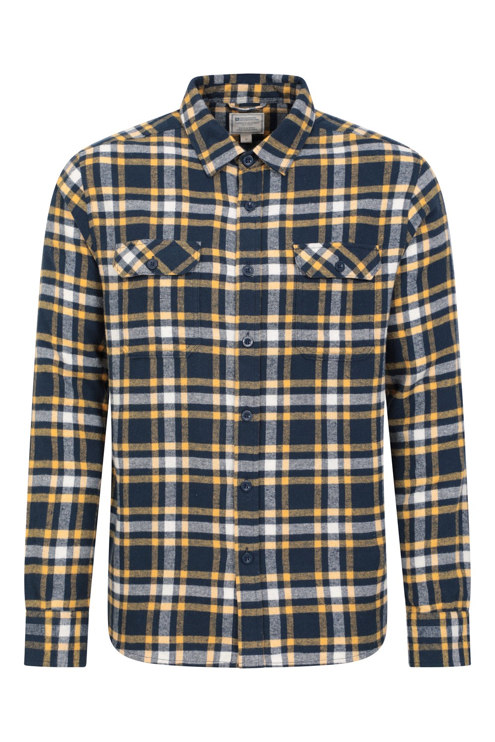 Mountain Warehouse Herren Flanell Langarm Hemd 100% Baumwolle Atmungsaktiv - Bild 174 von 316