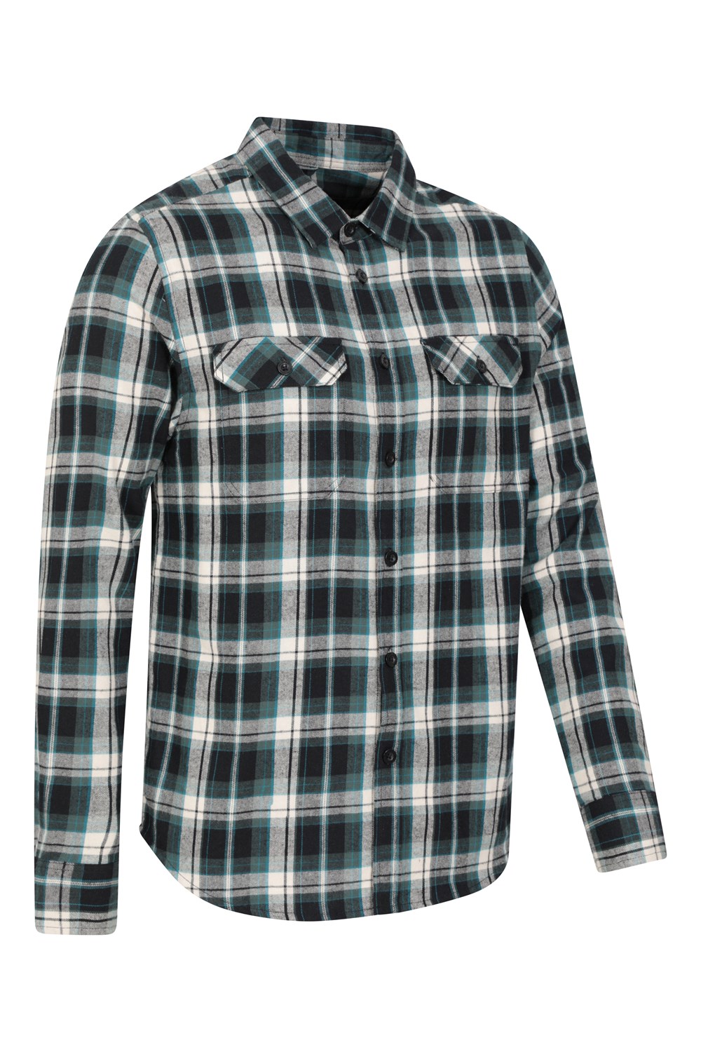 Mountain Warehouse Herren Flanell Langarm Hemd 100% Baumwolle Atmungsaktiv - Bild 186 von 316