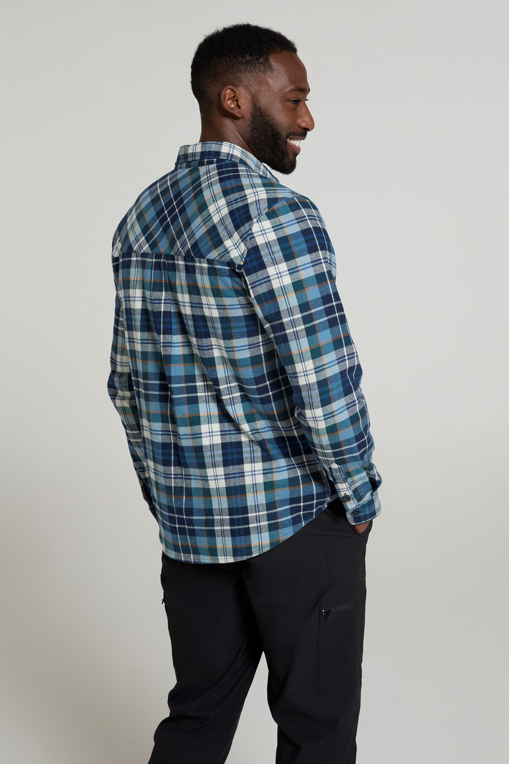 Mountain Warehouse Herren Flanell Langarm Hemd 100% Baumwolle Atmungsaktiv - Bild 197 von 316