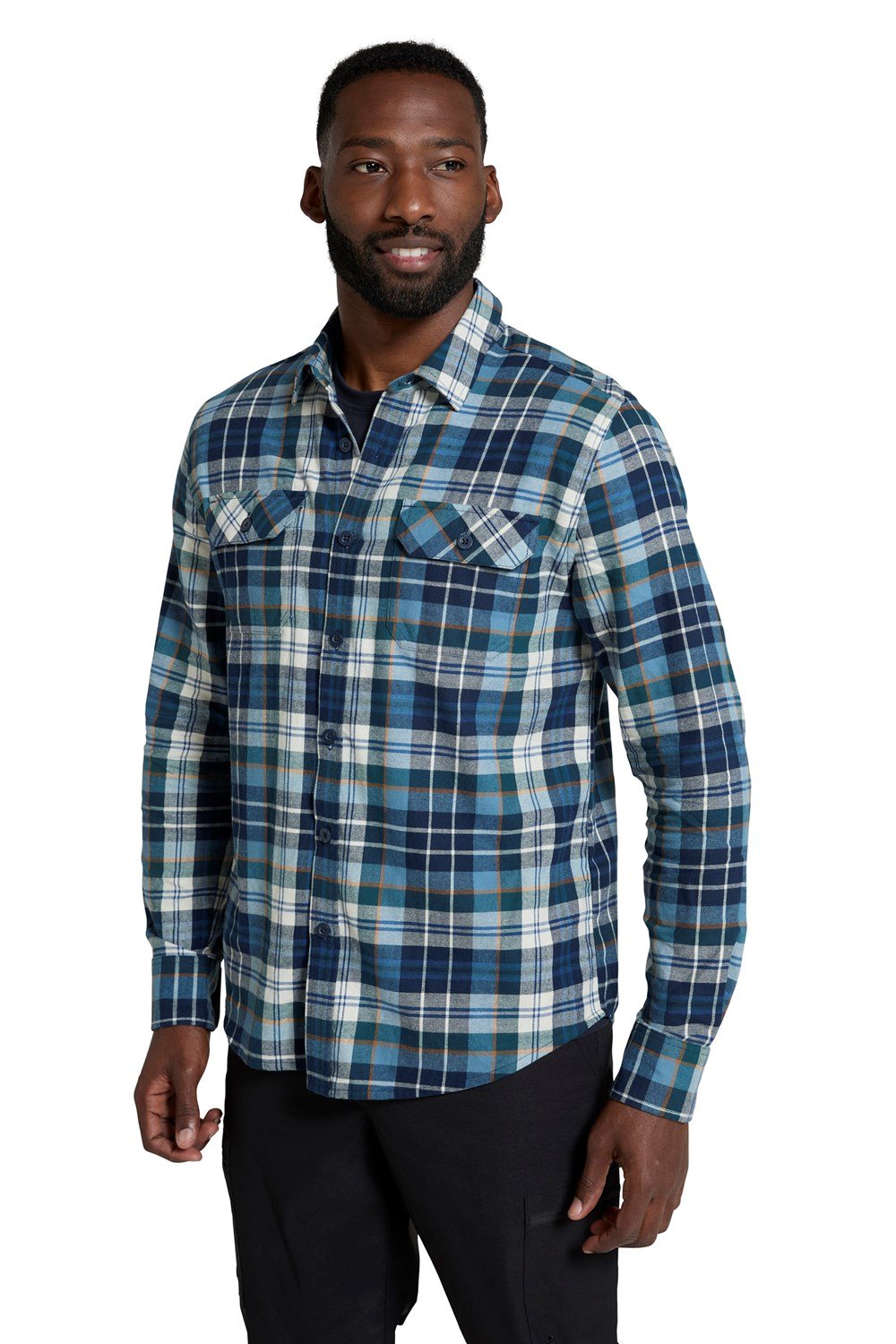 Mountain Warehouse Herren Flanell Langarm Hemd 100% Baumwolle Atmungsaktiv - Bild 203 von 316