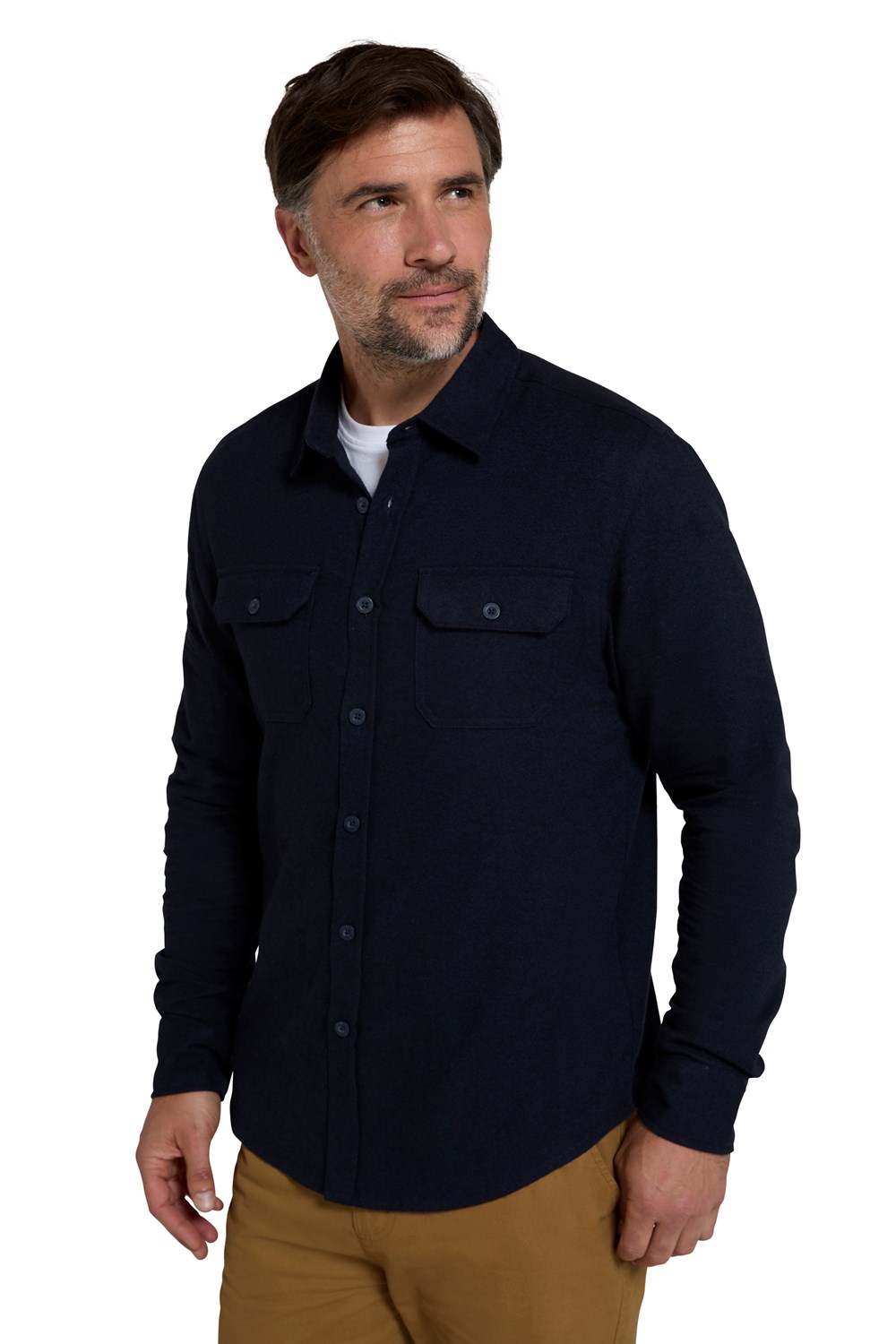Mountain Warehouse Herren Flanell Langarm Hemd 100% Baumwolle Atmungsaktiv - Bild 227 von 316
