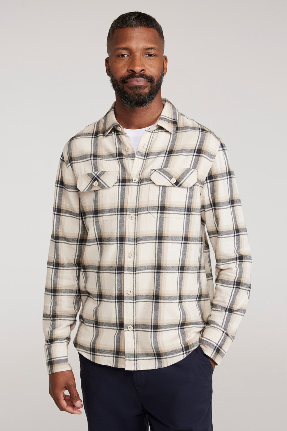 Mountain Warehouse Herren Flanell Langarm Hemd 100% Baumwolle Atmungsaktiv - Bild 228 von 316