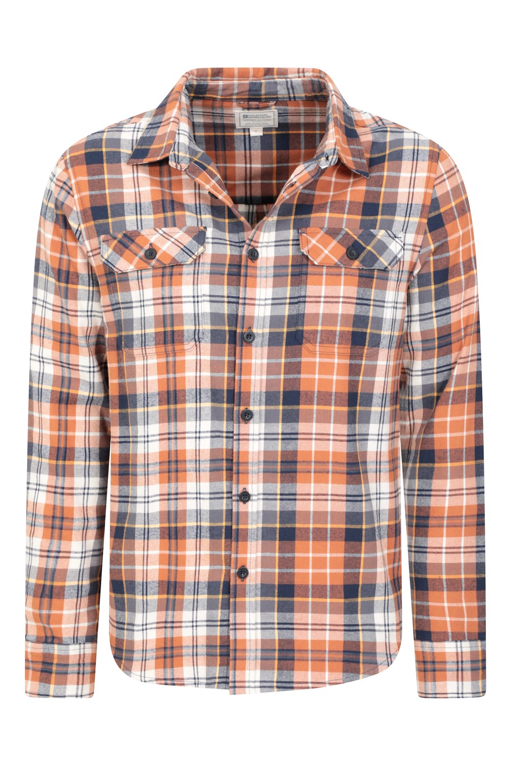 Mountain Warehouse Herren Flanell Langarm Hemd 100% Baumwolle Atmungsaktiv - Bild 248 von 316