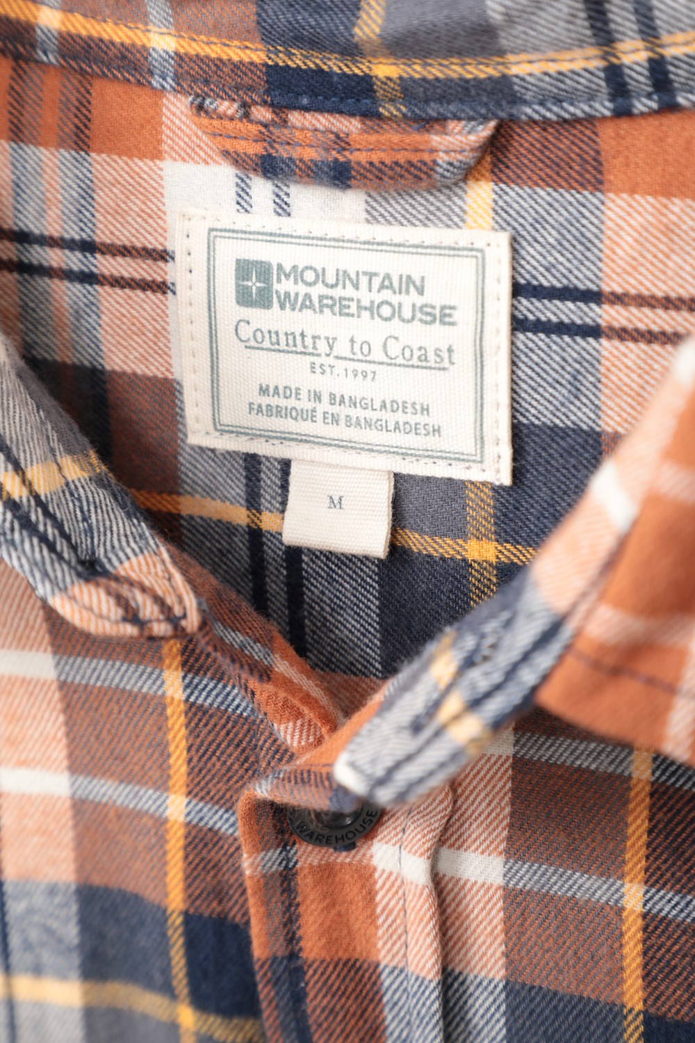 Mountain Warehouse Herren Flanell Langarm Hemd 100% Baumwolle Atmungsaktiv - Bild 249 von 316