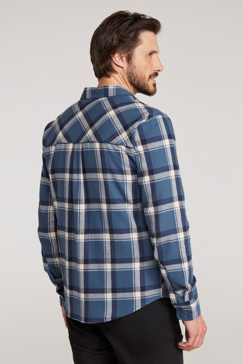 Mountain Warehouse Herren Flanell Langarm Hemd 100% Baumwolle Atmungsaktiv - Bild 260 von 316