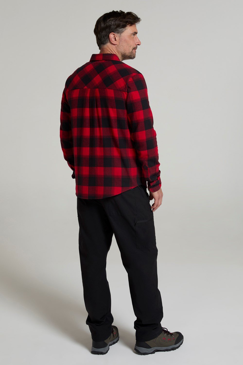 Mountain Warehouse Herren Flanell Langarm Hemd 100% Baumwolle Atmungsaktiv - Bild 272 von 316