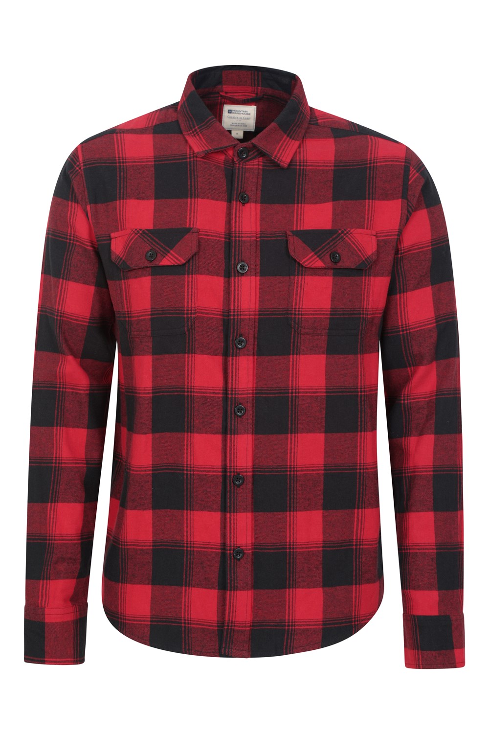 Mountain Warehouse Herren Flanell Langarm Hemd 100% Baumwolle Atmungsaktiv - Bild 274 von 316