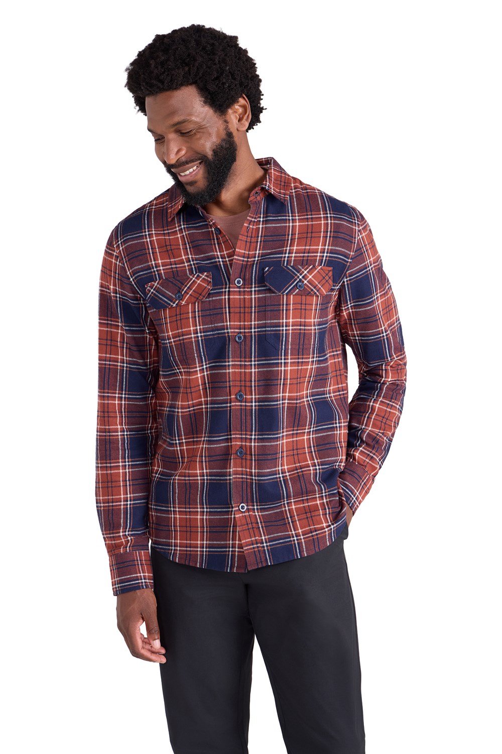 Mountain Warehouse Herren Flanell Langarm Hemd 100% Baumwolle Atmungsaktiv - Bild 290 von 316