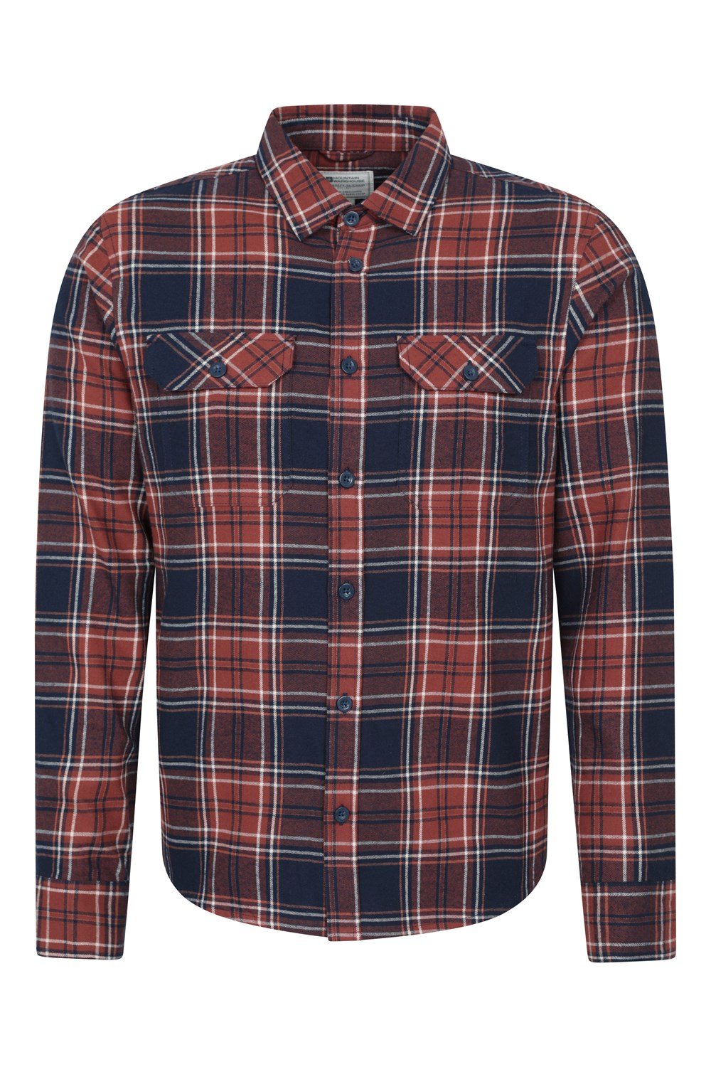 Mountain Warehouse Herren Flanell Langarm Hemd 100% Baumwolle Atmungsaktiv - Bild 285 von 316