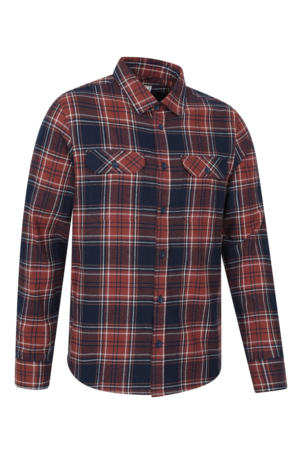 Mountain Warehouse Herren Flanell Langarm Hemd 100% Baumwolle Atmungsaktiv - Bild 286 von 316