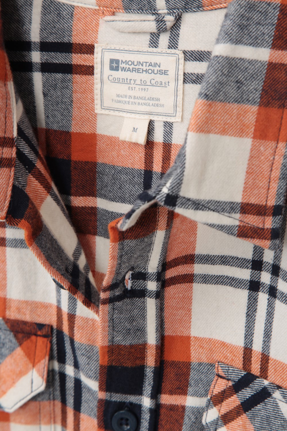 Mountain Warehouse Herren Flanell Langarm Hemd 100% Baumwolle Atmungsaktiv - Bild 297 von 316
