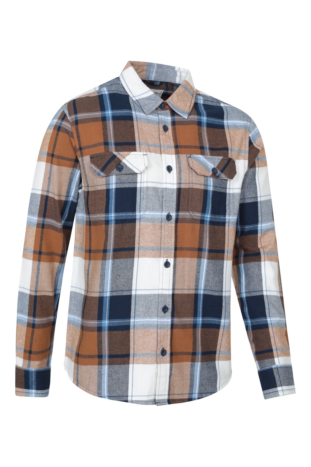 Mountain Warehouse Herren Flanell Langarm Hemd 100% Baumwolle Atmungsaktiv - Bild 301 von 316