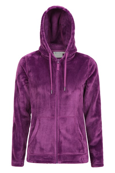 Snaggle Womens Hooded Fleece - Purple