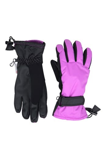 Extreme Waterproof Womens Ski Gloves  Purple