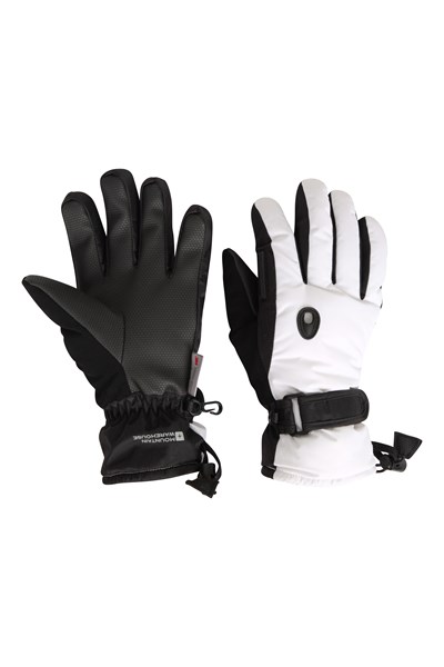 Extreme Waterproof Womens Ski Gloves - White