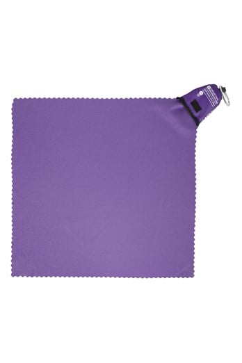 Clip Travel Towel - 40 x 40cm Dark Purple