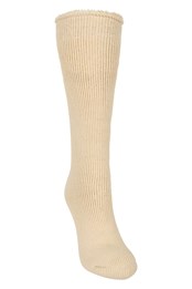 Womens Thermal Long Socks  Cream