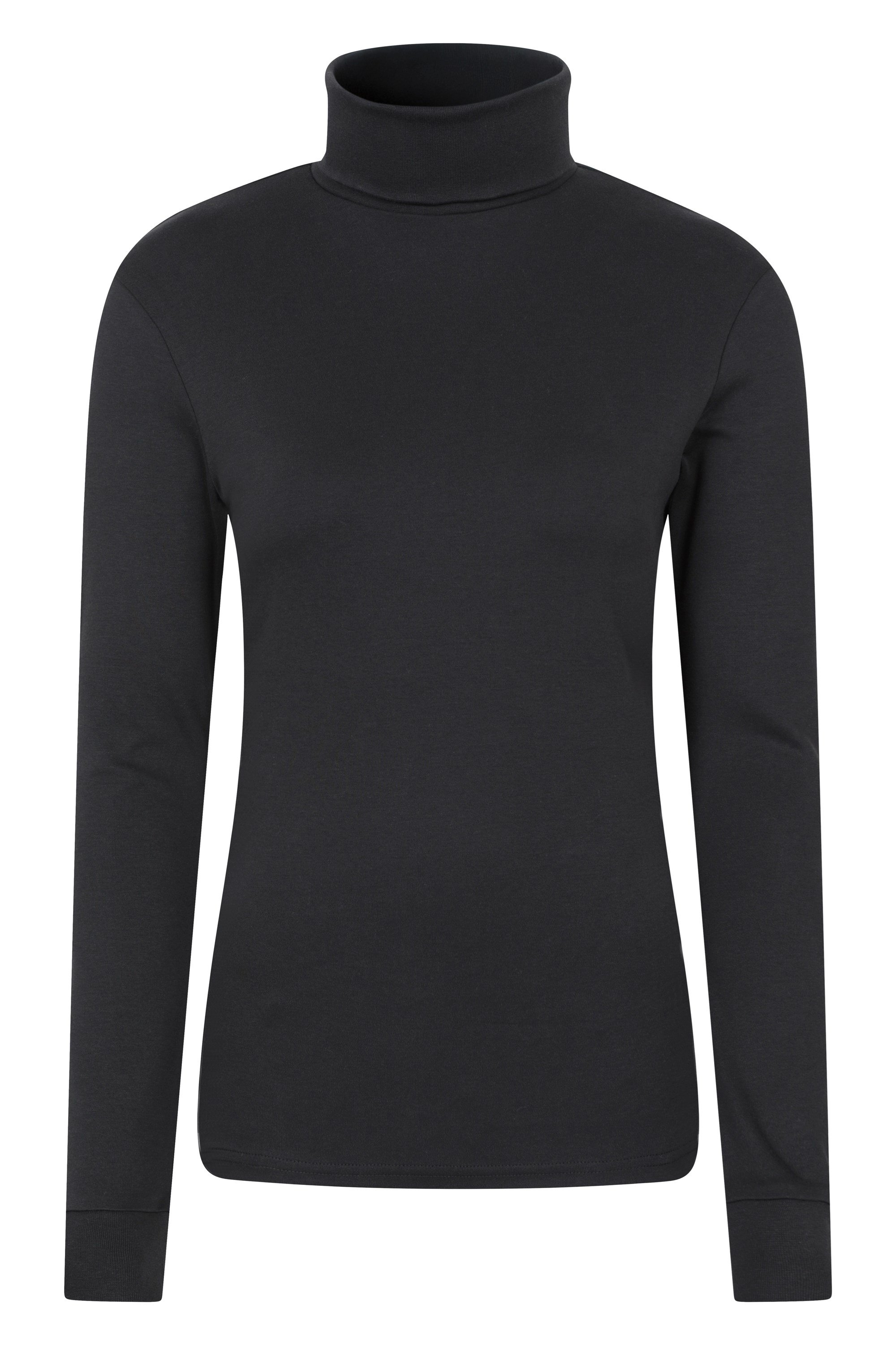 Meribel Womens Cotton Roll Neck Top