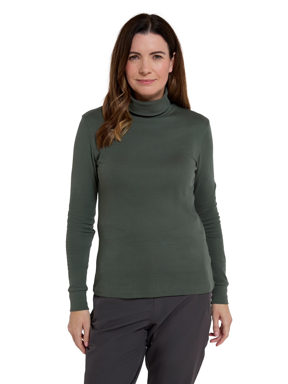 Mountain Warehouse Womens Meribel Roll Neck Top Ladies Cotton Breathable Sweater - Picture 22 of 88