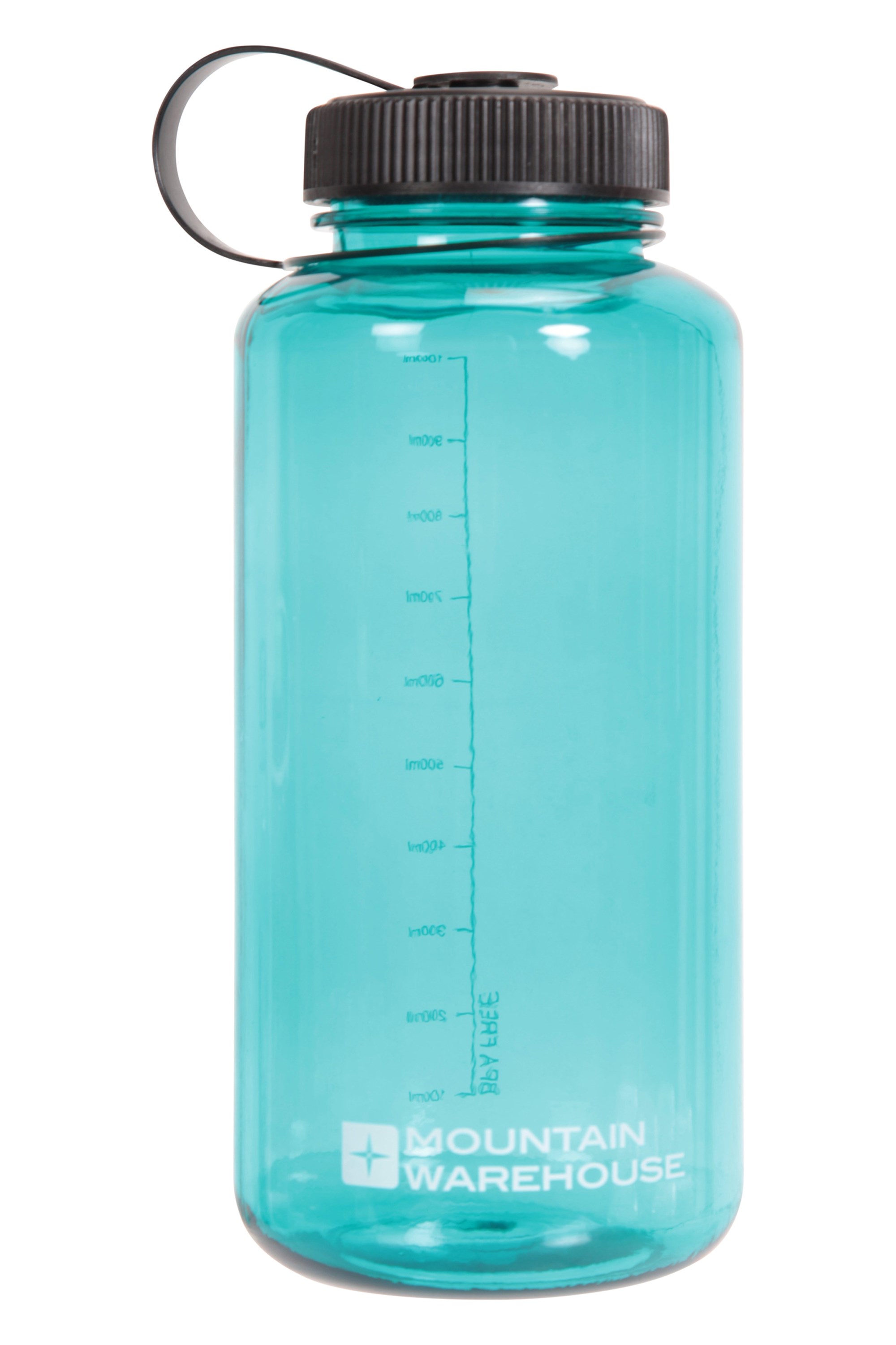 Mountain Warehouse Plastic Bottle with Wide Screw Top Leak Proof Lid BPA Free 