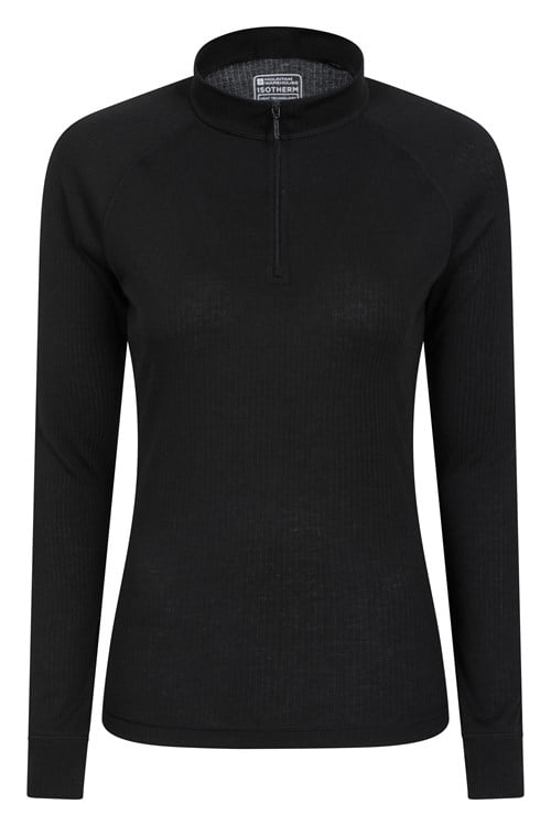 Talus Womens Zipped Turtle Neck Top