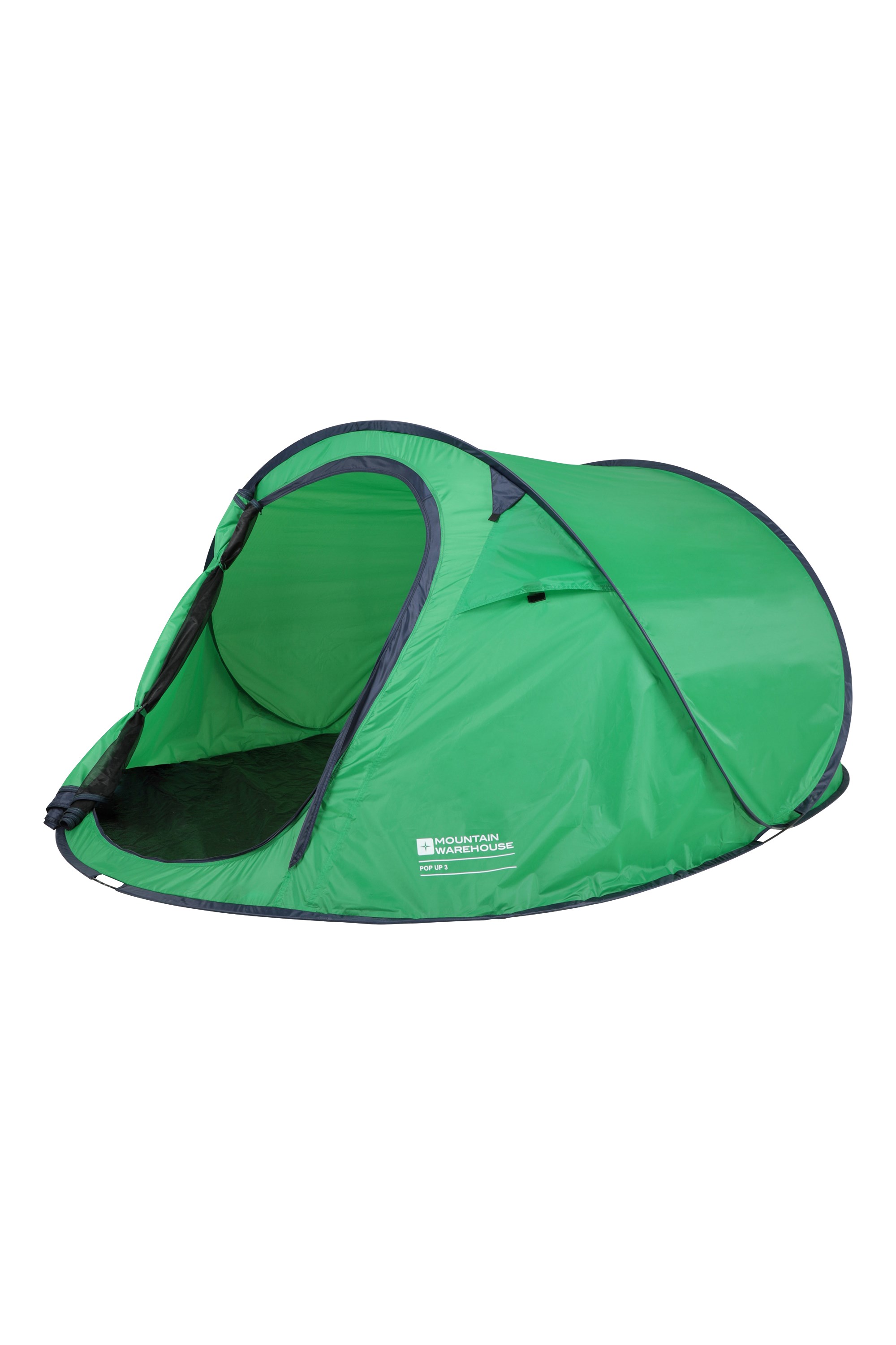 Pop Up 3 Man Tent - Green