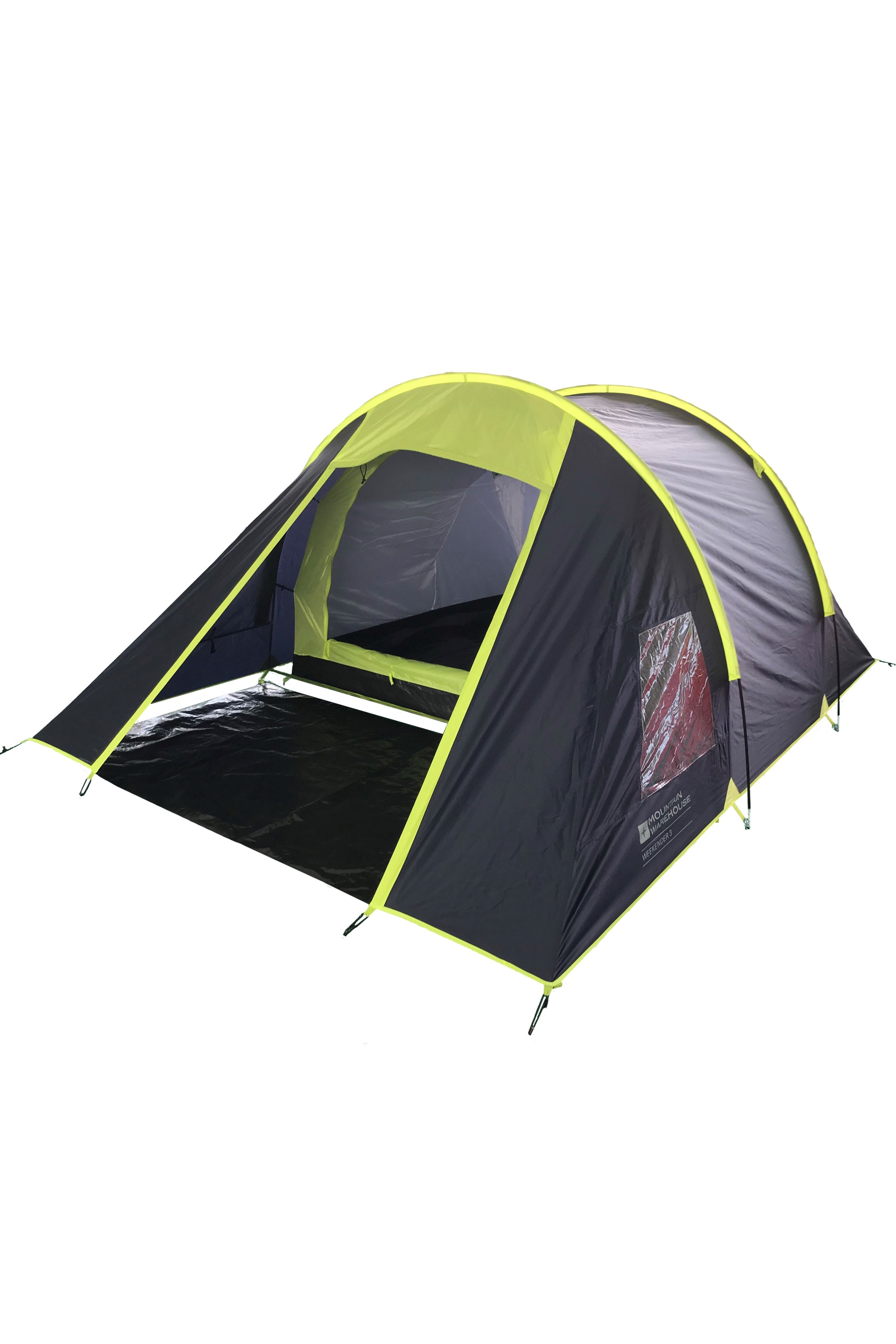 Mountain Warehouse Trekker 3-Personen-Zelt Wasserbeständiges Sommerzelt Für 