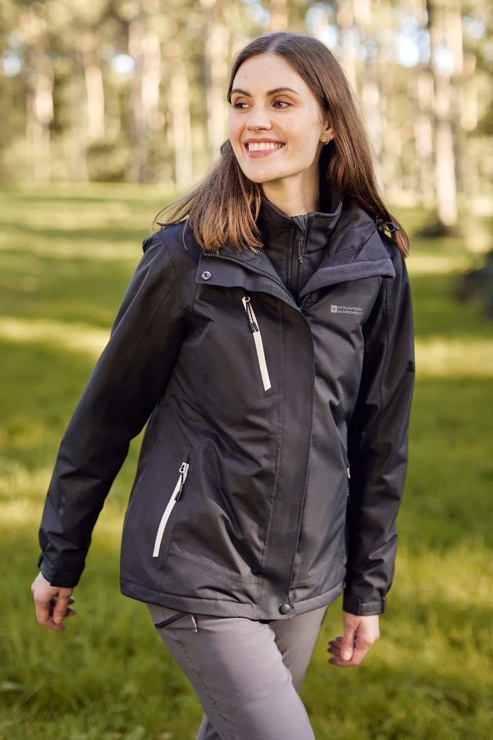 bracken melange womens 3 in 1 jacket