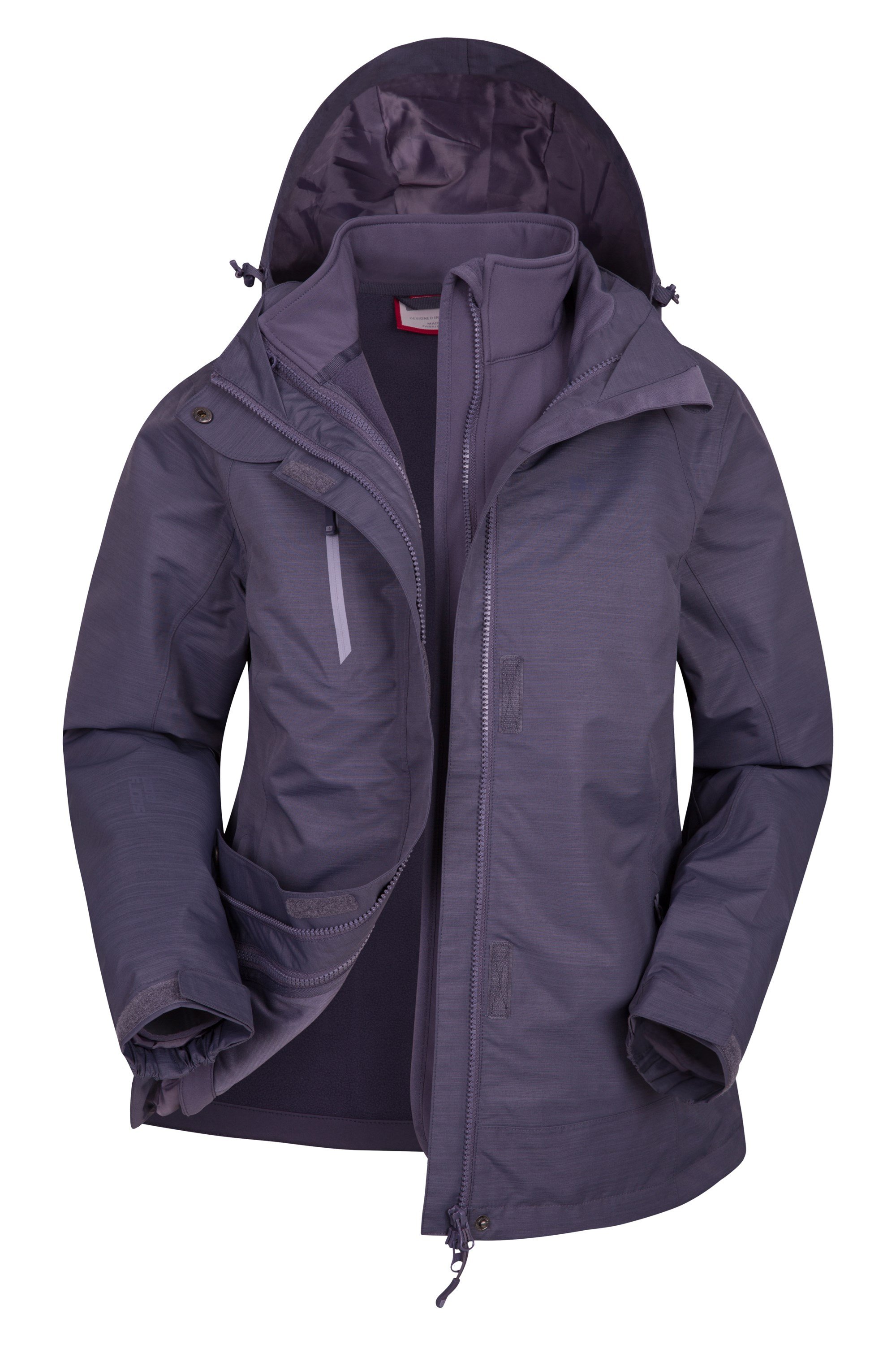 Bracken Melange Womens 3 in 1 Jacket Mountain Warehouse EU