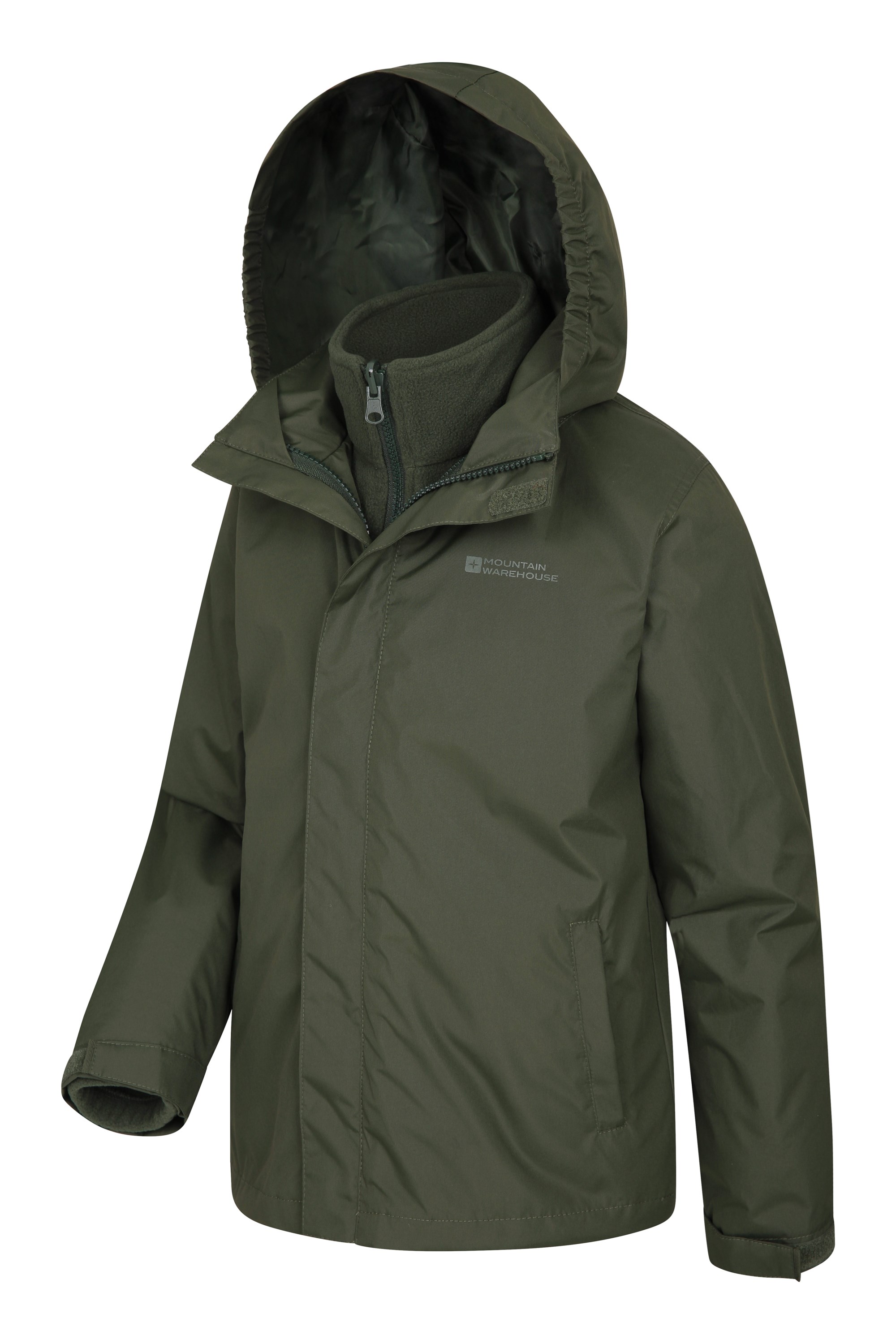 Detachable Inner Jacket Packaway Hood Kids Coat Hiking for Winter Walking Mountain Warehouse Fell Kids 3 in 1 Jacket Water Resistant Triclimate Rain Jacket