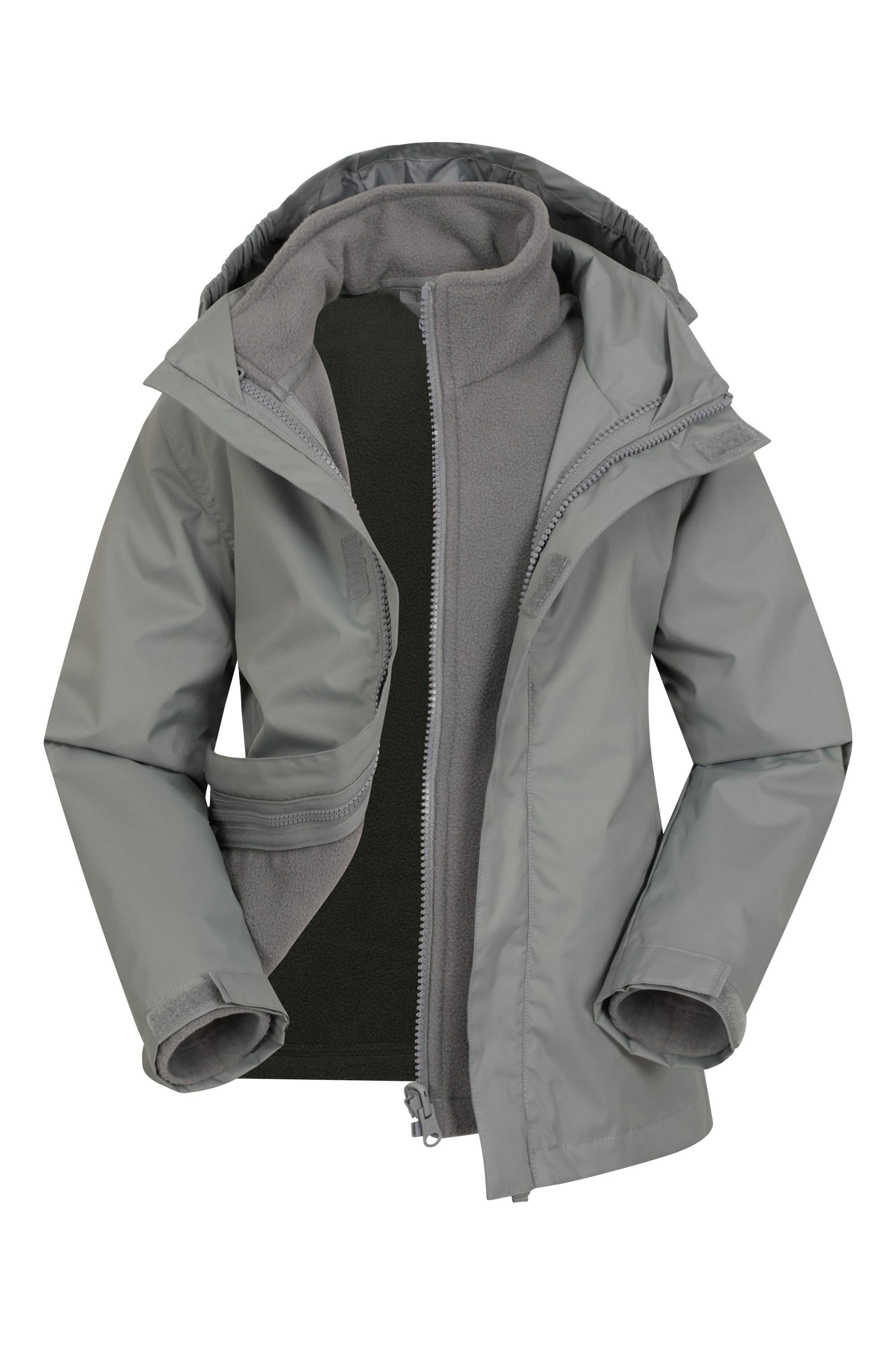 Mountain Warehouse New mountain warehouse 3 in 1 black jacket with hood boys 11-12 years 