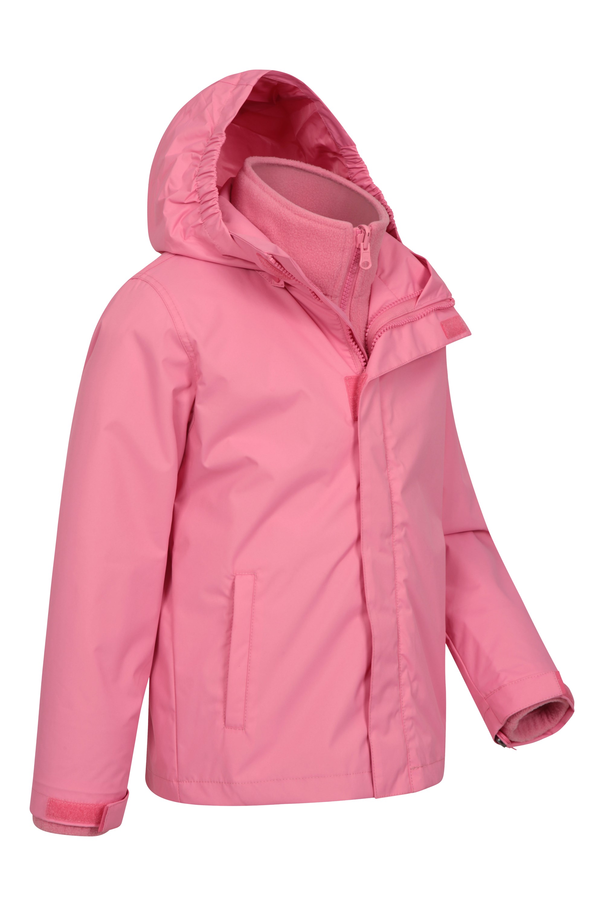 Detachable Inner Jacket Packaway Hood Kids Coat Hiking for Winter Walking Mountain Warehouse Fell Kids 3 in 1 Jacket Water Resistant Triclimate Rain Jacket