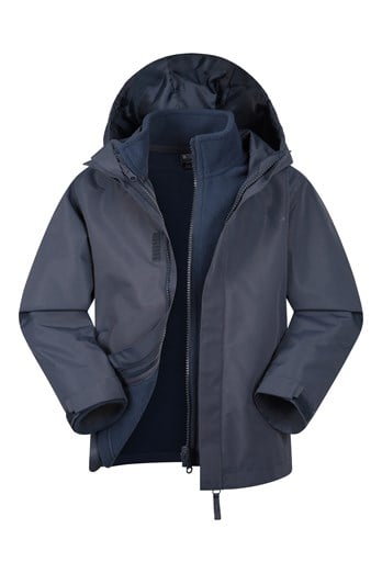Fell Kids Water-Resistant 3 In 1 Jacket Navy