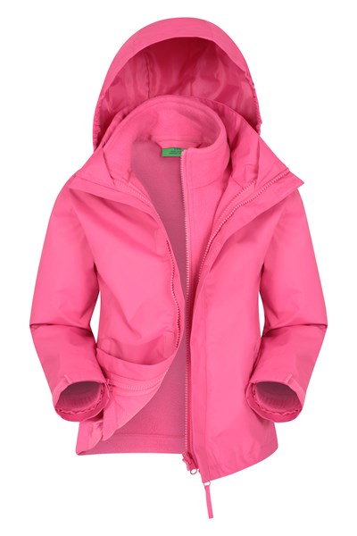 Fell Water-resistant Kids 3 in 1 Jacket - Pink