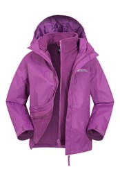 Fell Water-resistant Kids 3 in 1 Jacket Purple