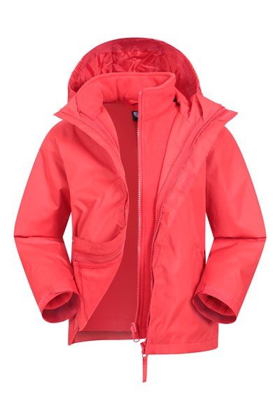 Fell Water-resistant Kids 3 in 1 Jacket - Red