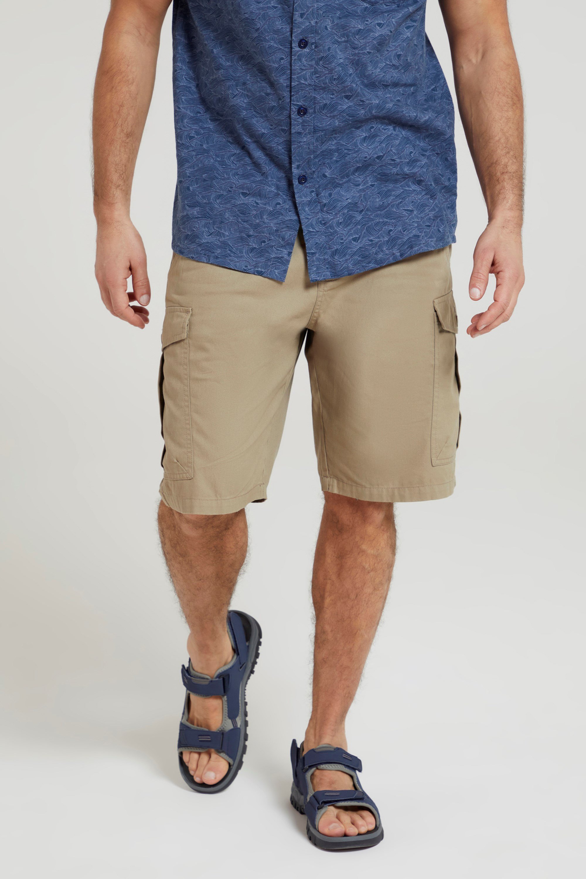 Lakeside Mens Cargo Shorts - Beige