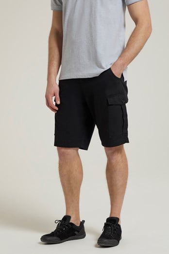 Lakeside Mens Cargo Shorts Black