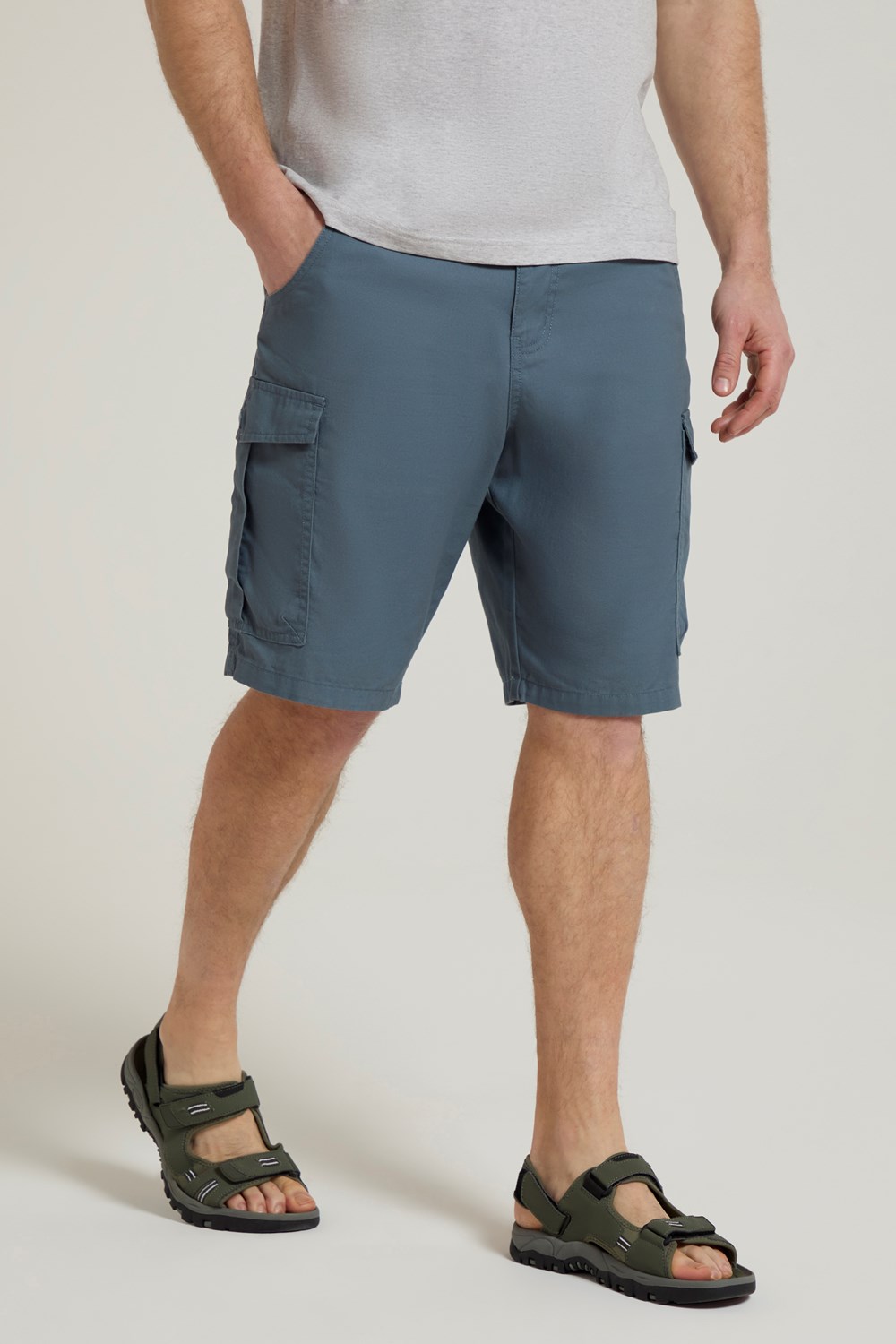 Mountain Warehouse Mens Cargo Shorts 100% Twill Cotton Multiple Pockets