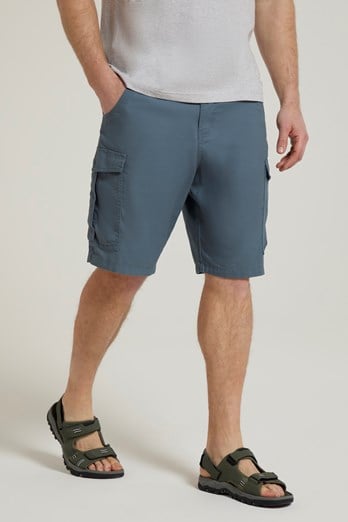 Lakeside Mens Cargo Shorts Blue