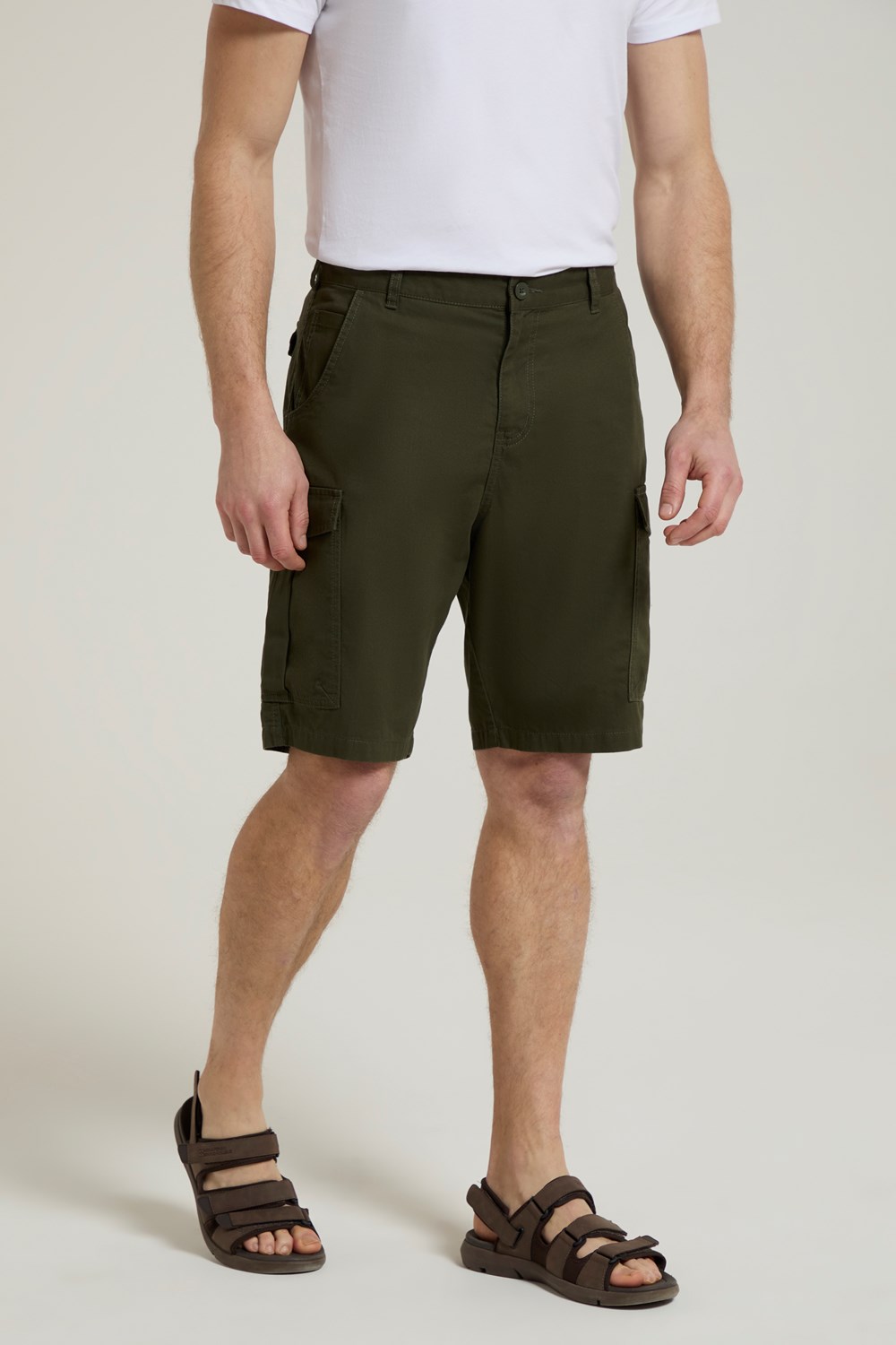 Mountain Warehouse Mens Cargo Shorts 100% Twill Cotton Multiple Pockets