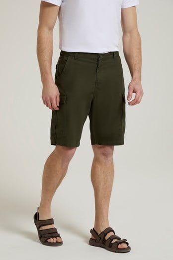 Lakeside Mens Cargo Shorts Khaki