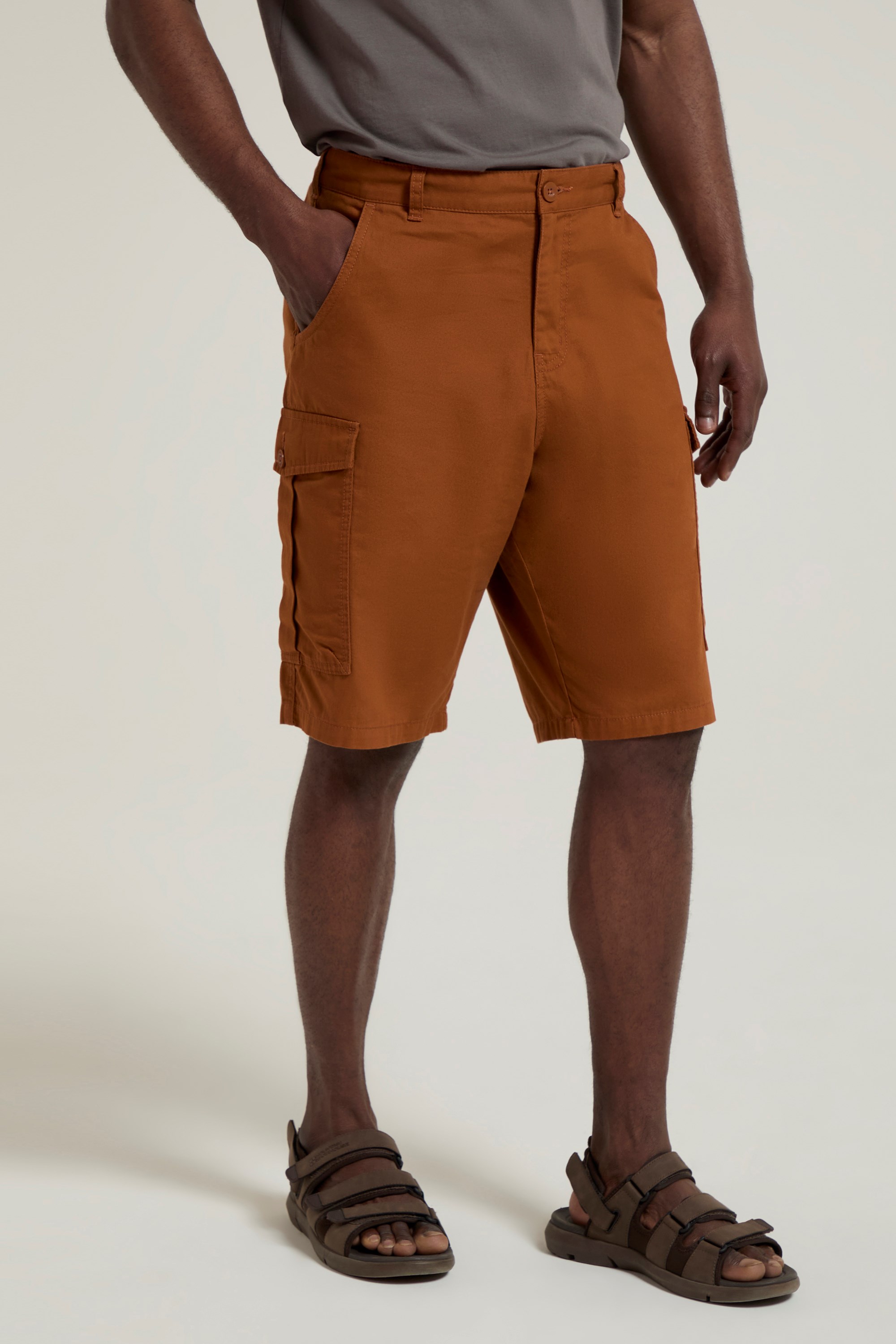 Lakeside Mens Cargo Shorts - Orange