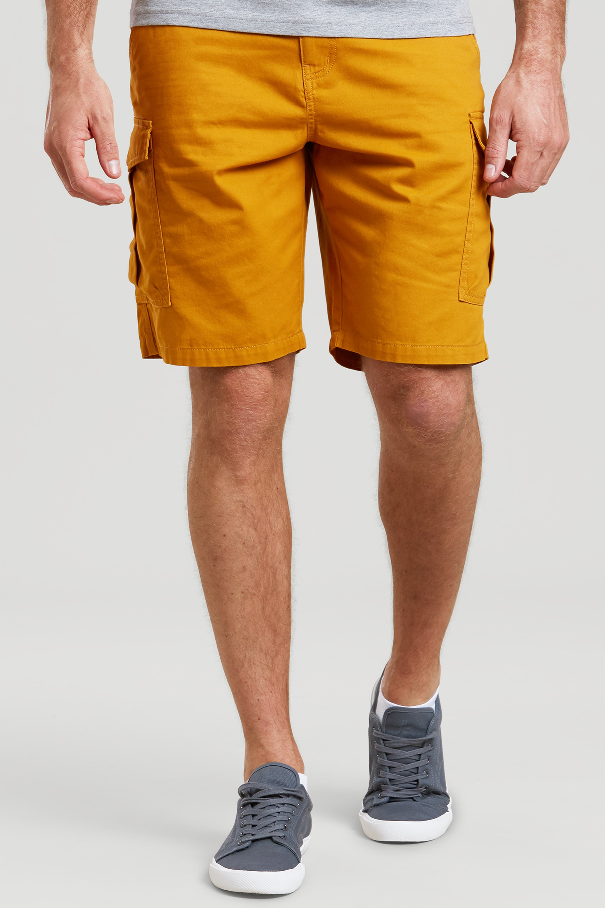 Lakeside Mens Cargo Shorts - Yellow