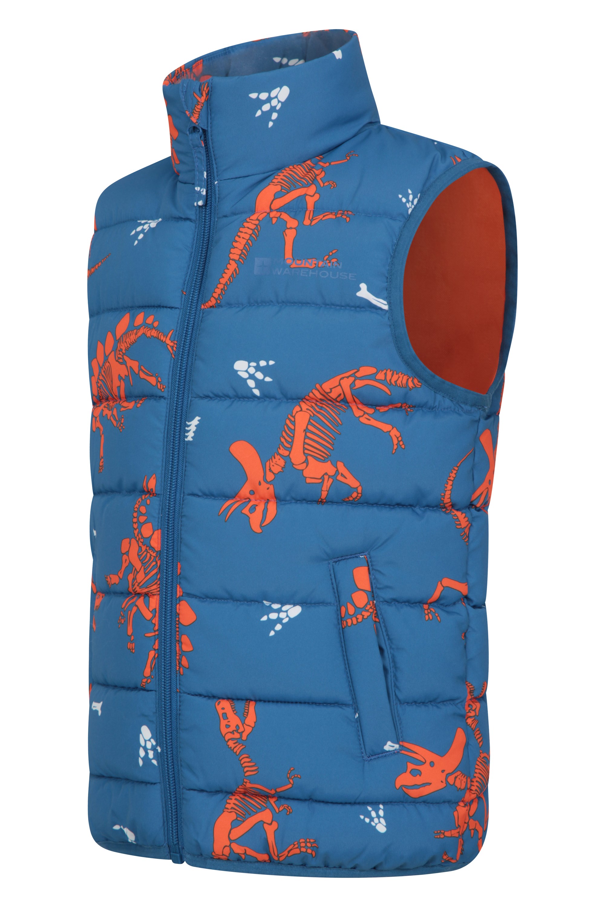 Rocko Kids Printed Insulated Vest | Mountain Warehouse CA