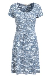 Orchid Patterned Womens UV Dress Navy Reflect