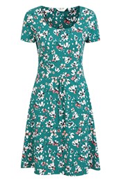 Orchid Patterned Womens UV Dress Teal