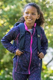 Kayleigh Stripe – dziewczęca bluza z kapturem  Ciemny morski - pastelowy
