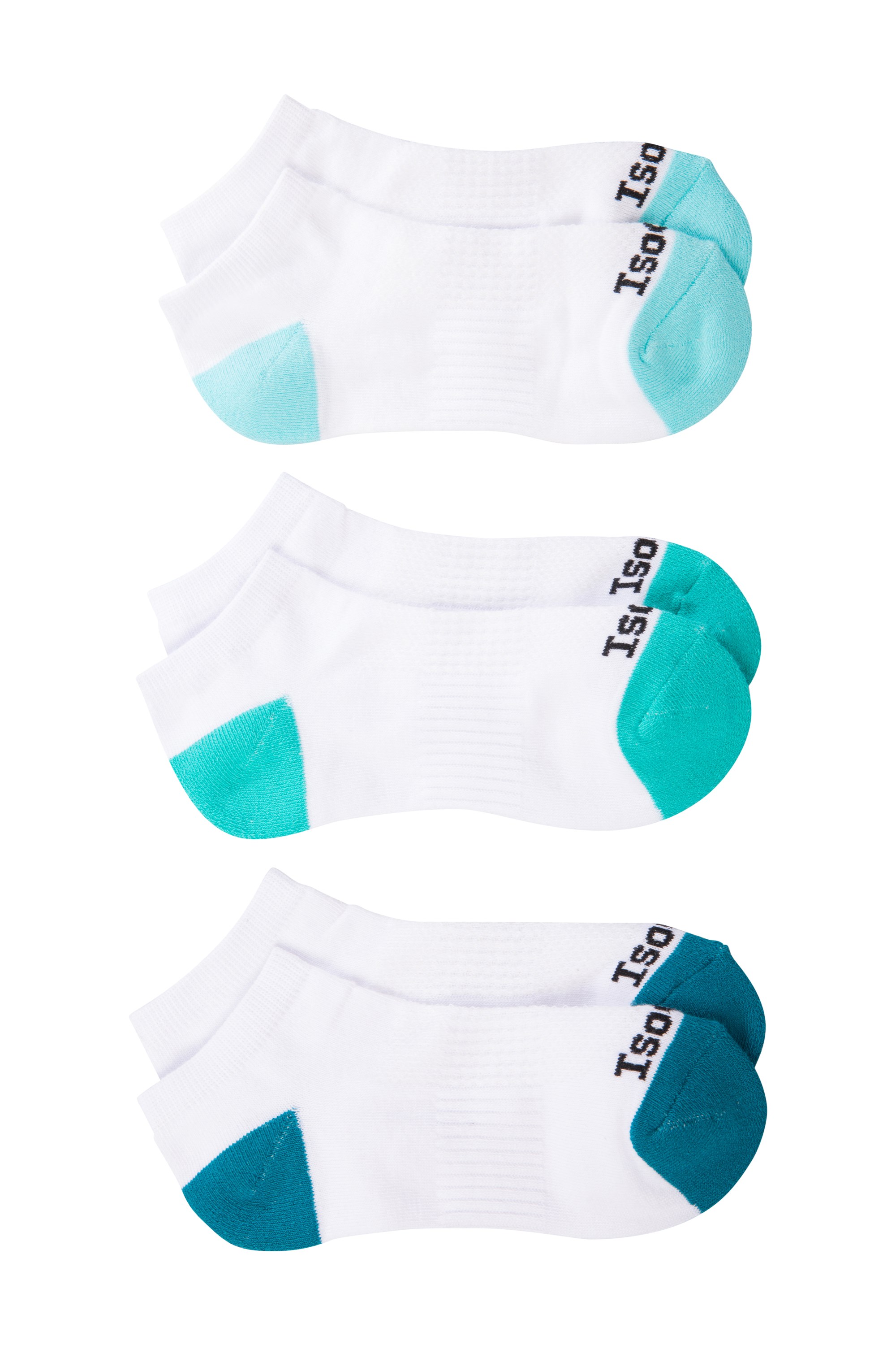 Isocool Trainer Socks - 3Pk - White