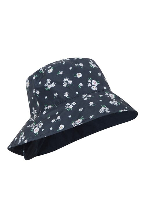 Mountain Warehouse Reversible Womens Printed Bucket Hat - Blue | Size ONE